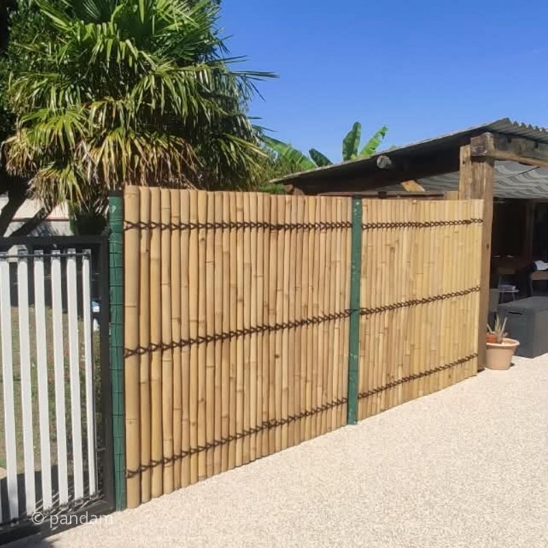panneau en bambou pour clôture de piscine