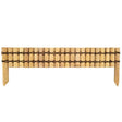 Bordure en demi bambou clair de 120 cm