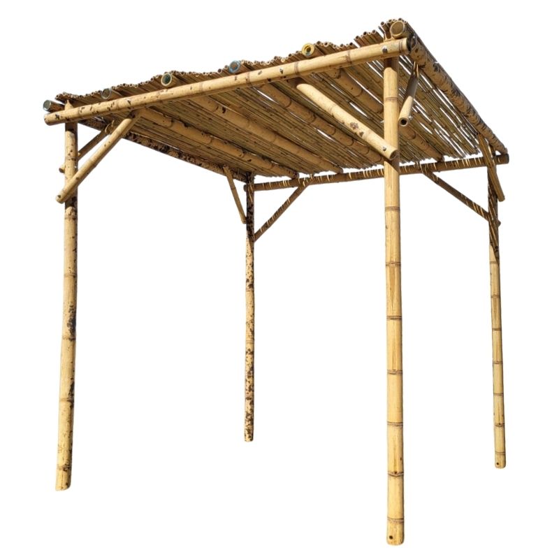 Petite pergola en bambou