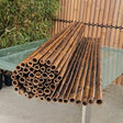 rouleau de cloture en bambou noir 2m